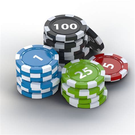 poker chips 3d model free/
